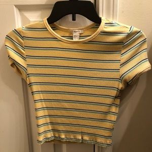 Forever 21 cropped ringer tee